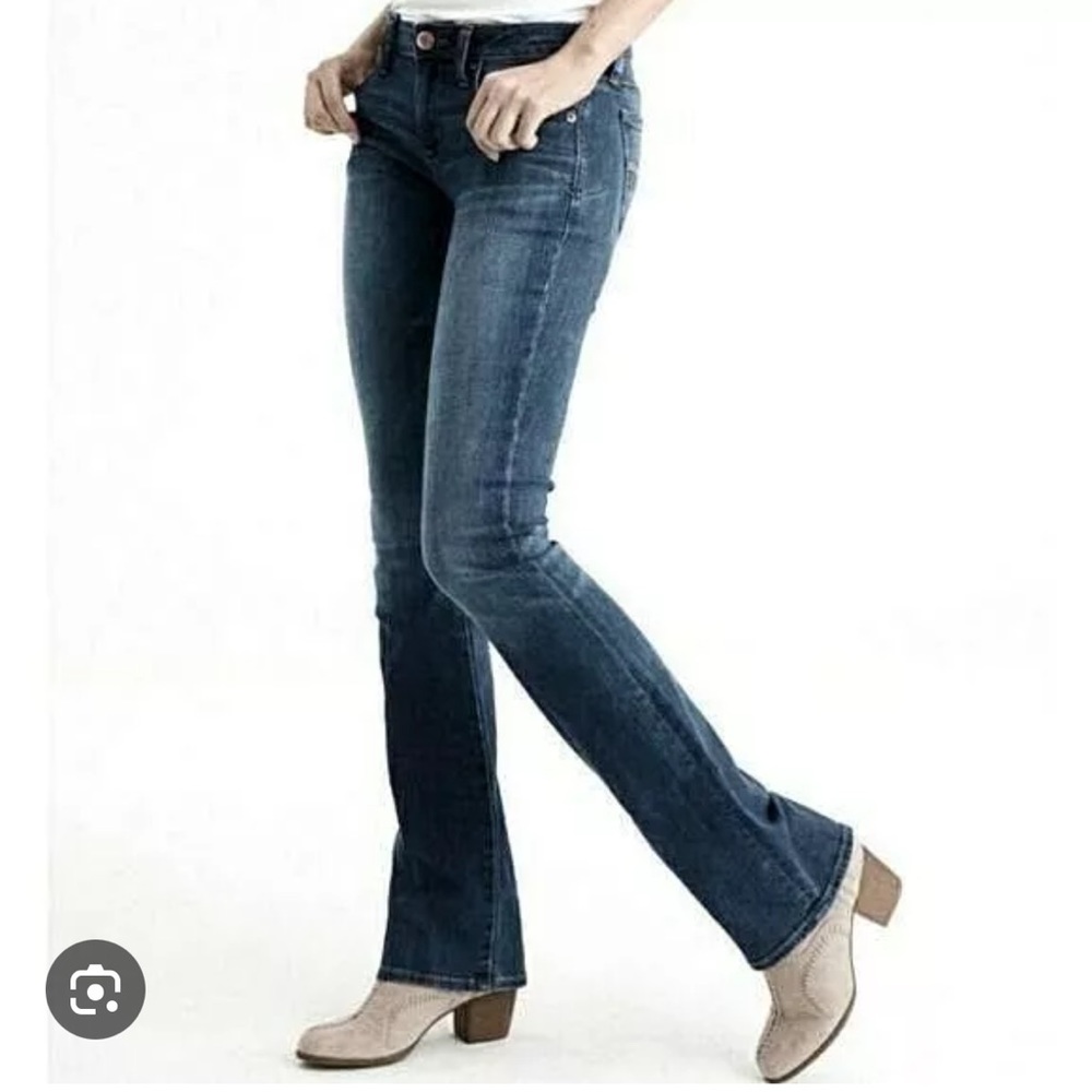 American Eagle Outfitters True Boot‎ Dark Indigo Blue Jeans Size 8